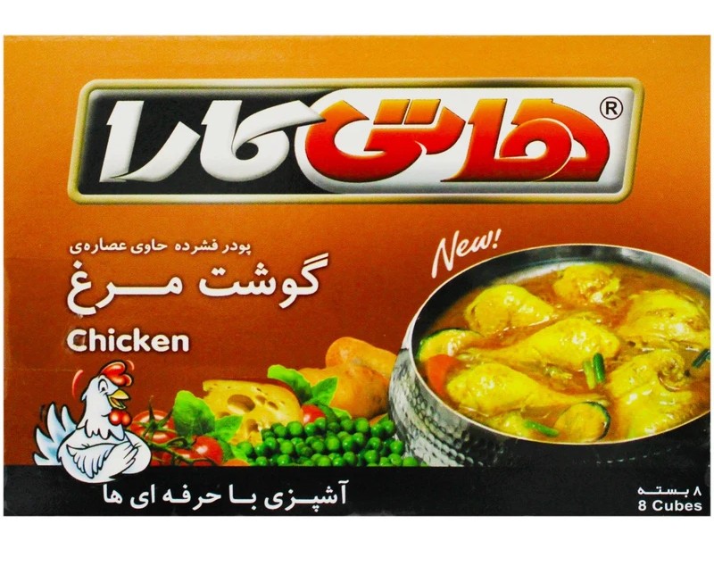 هاتی کارا پودر فشرده عصاره ی گوشت مرغ 8 بسته ای